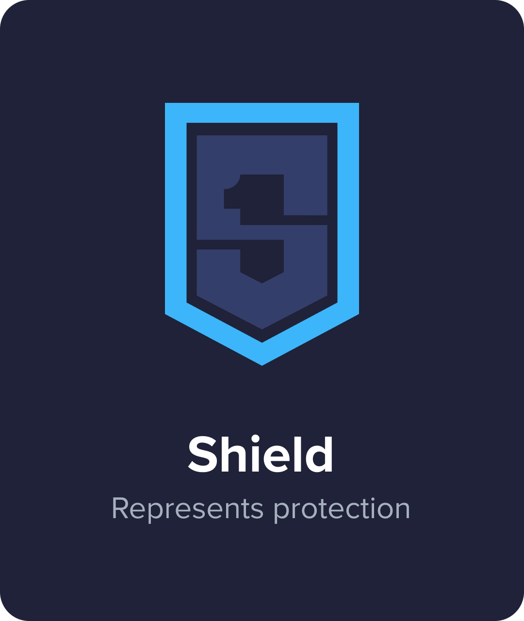 shield - represents protection